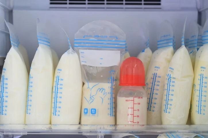 almacenar leche materna