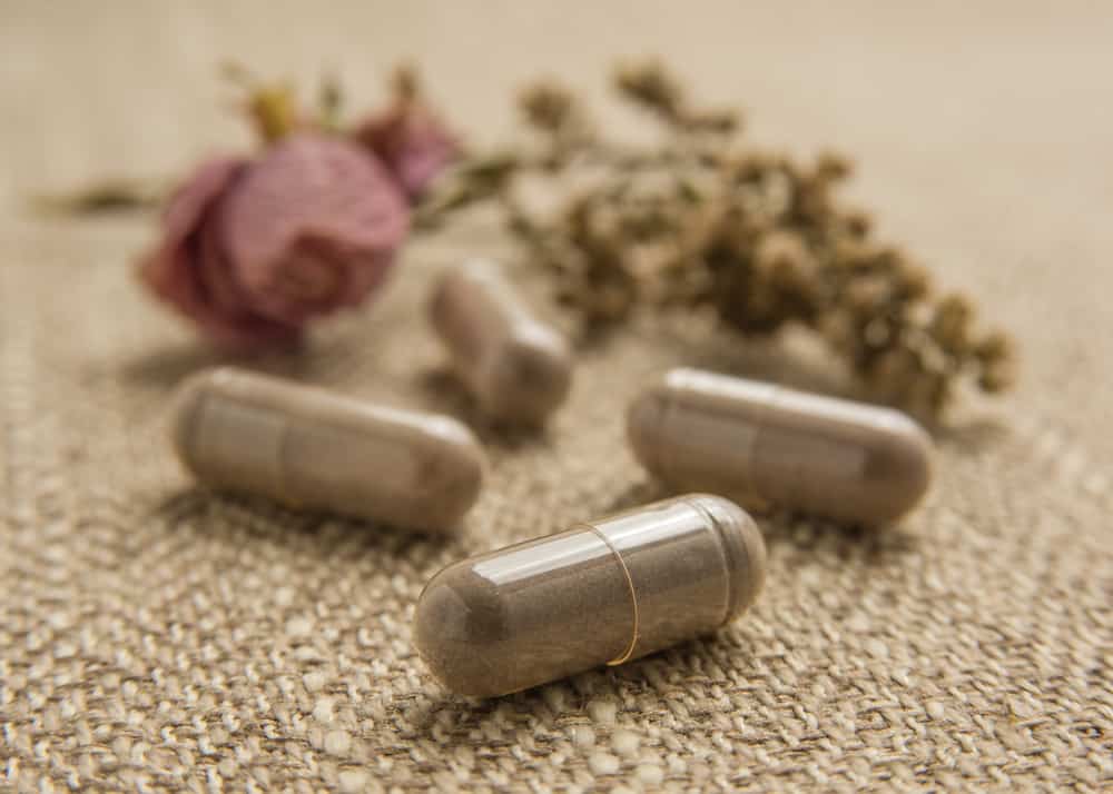 placenta ground and put into capsules